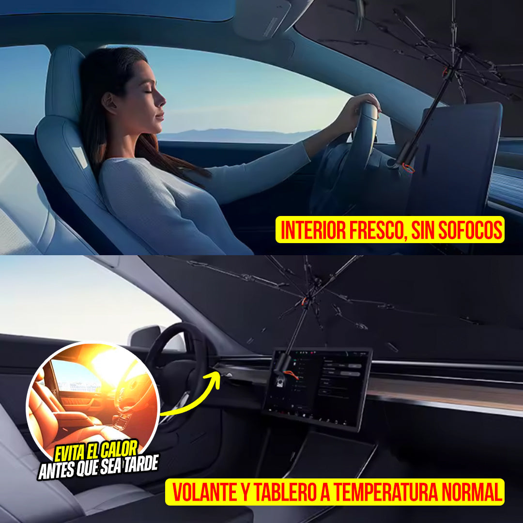 SOMBRILLA PARA CARRO CON PROTECTOR DE RAYOS UV☀️.