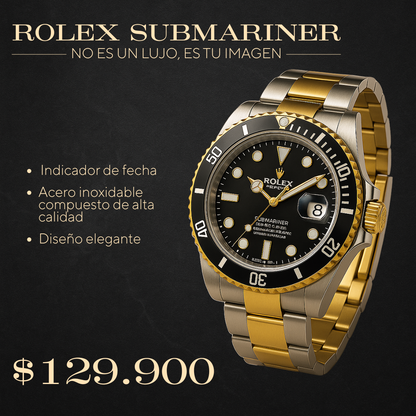 RELOJ ROLEX SUBMARINER + ESTUCHE DE LUJO ⌚